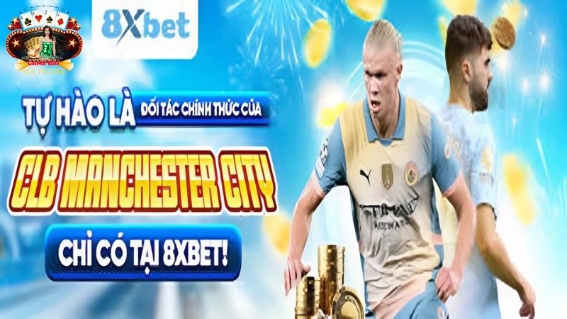8xbet đối tác lớn của đội bóng Manchester City