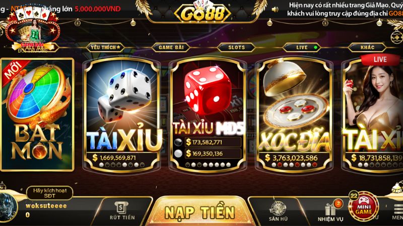 Điểm vượt trội của trò chơi Tài Xỉu tại Go88 Điểm vượt trội của trò chơi Tài Xỉu tại Go88