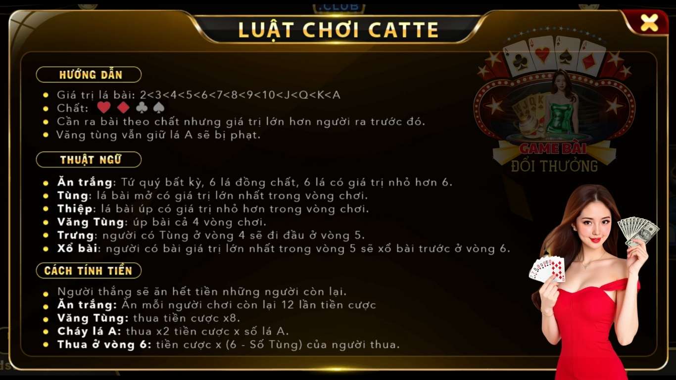 Hướng dẫn cách chơi game bài Catte chính xác nhất Hướng dẫn cách chơi game bài Catte chính xác nhất